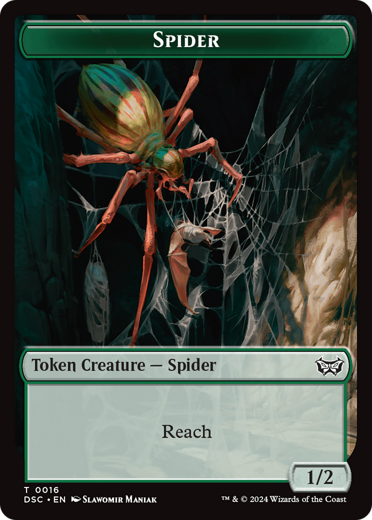 Treefolk // Spider Double-Sided Token [Duskmourn: House of Horror Commander Tokens] | Gear Gaming Fayetteville