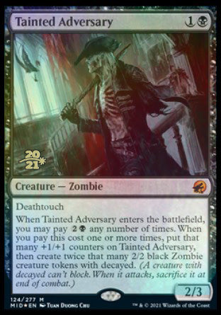 Tainted Adversary [Innistrad: Midnight Hunt Prerelease Promos] | Gear Gaming Fayetteville