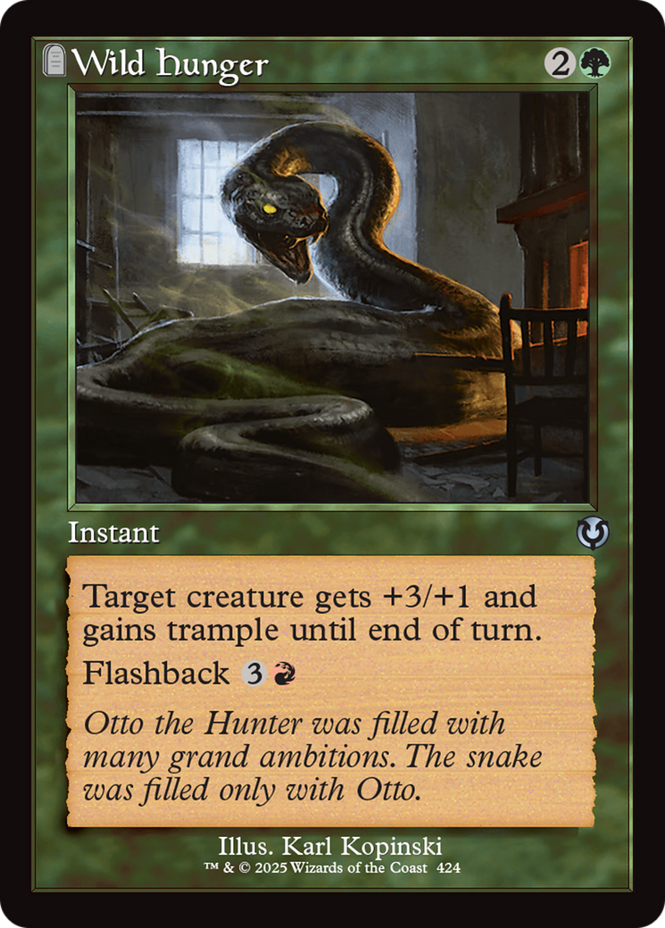 Wild Hunger (Retro Frame) [Innistrad Remastered] | Gear Gaming Fayetteville