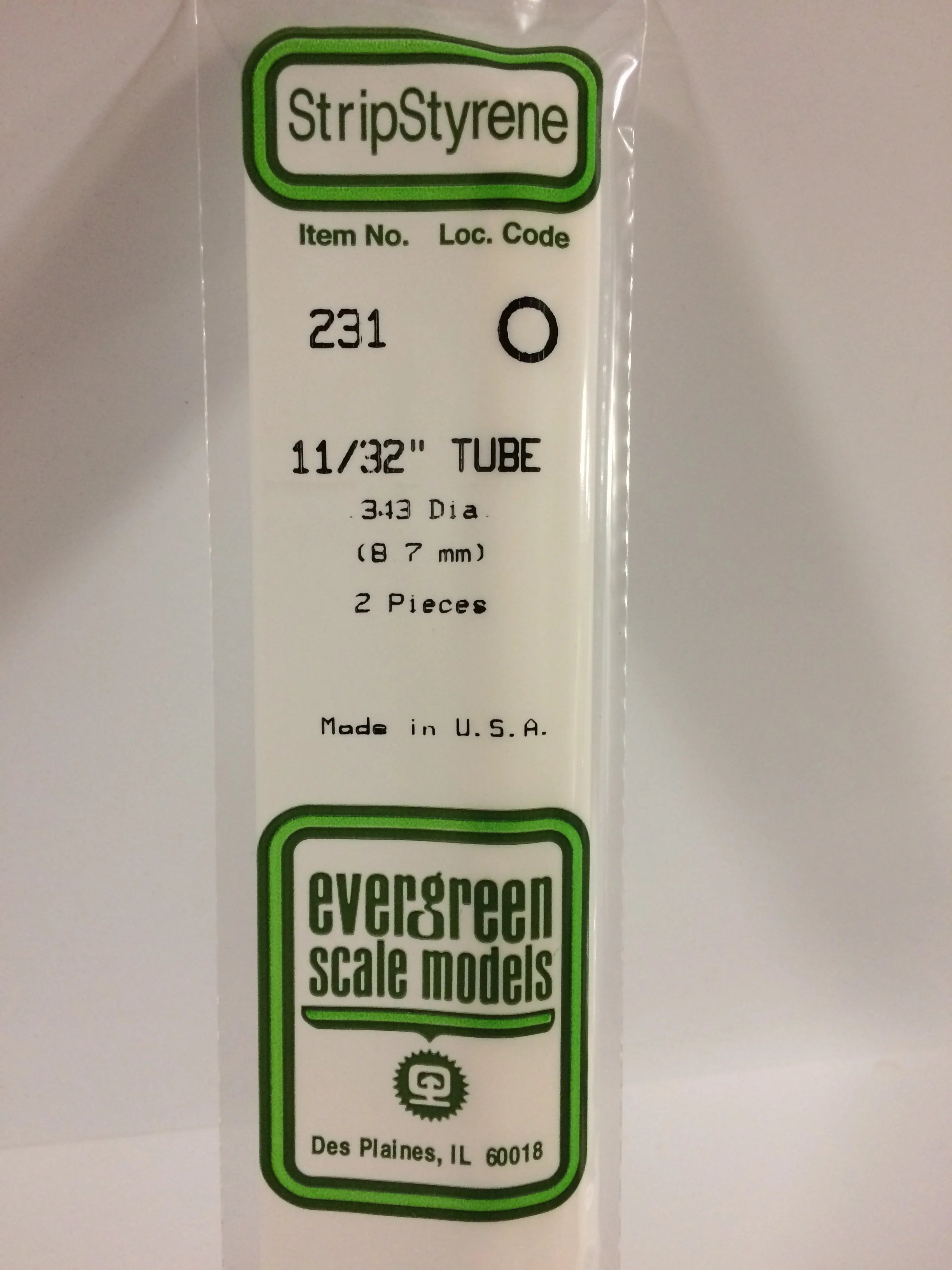 231 - .344" (8.3mm) OD OPAQUE WHITE POLYSTYRENE TUBING | Gear Gaming Fayetteville