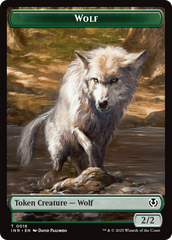 Wolf (0009) // Wolf (0018) Double-Sided Token [Innistrad Remastered Tokens] | Gear Gaming Fayetteville