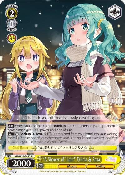 "A Shower of Light" Felicia & Sana - [Magia Record: Puella Magi Madoka Magica [Side Story] (Mobile)] | Gear Gaming Fayetteville