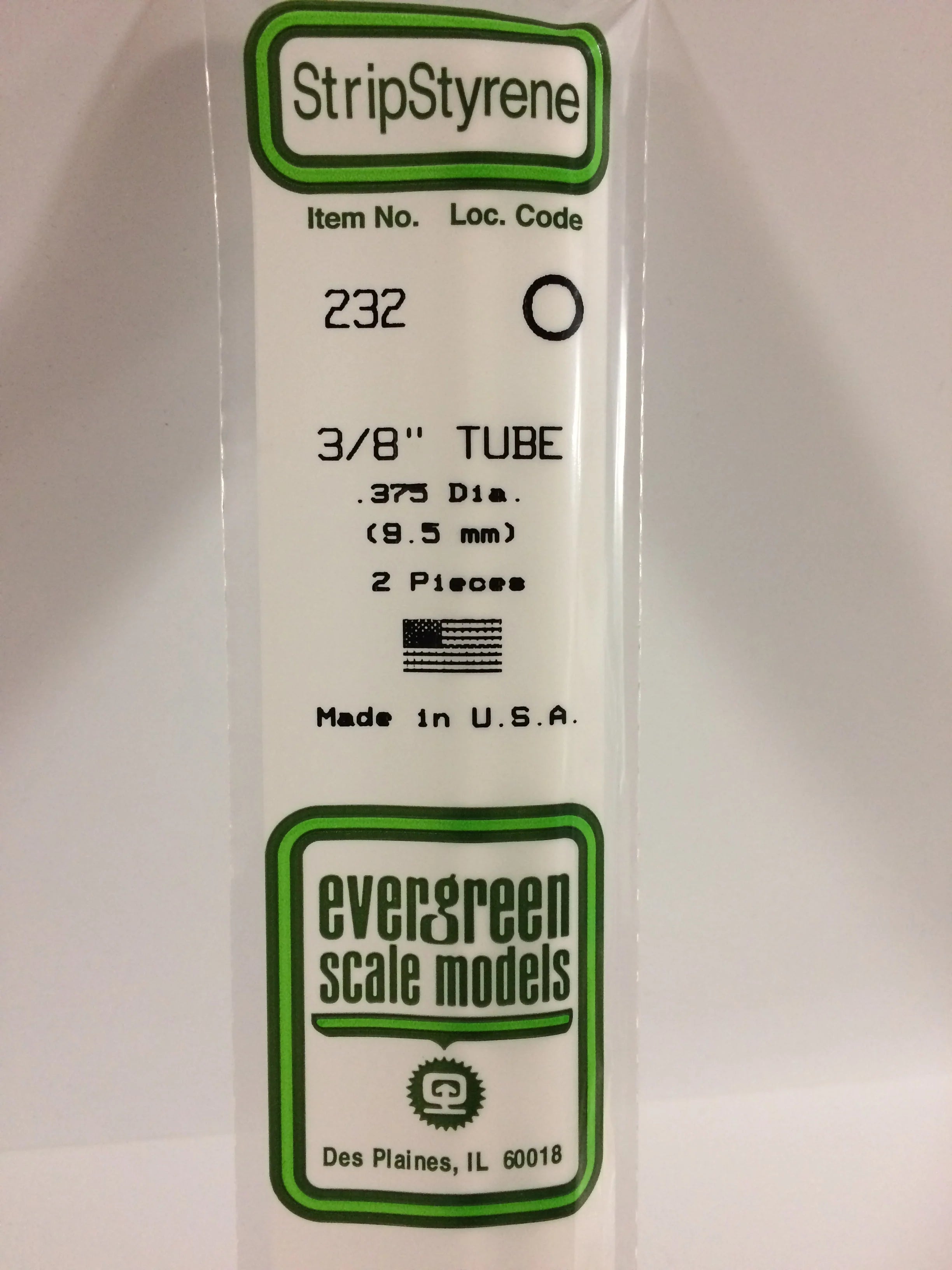 232 - .375" (9.5mm) OD OPAQUE WHITE POLYSTYRENE TUBING | Gear Gaming Fayetteville