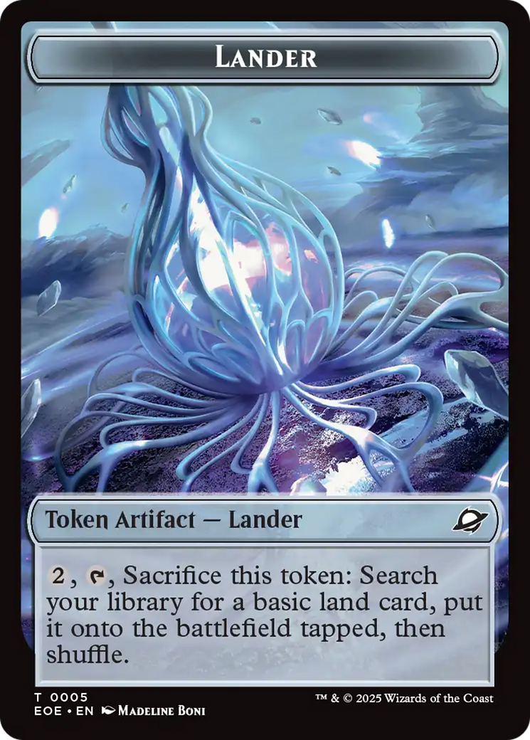Drone // Lander (0005) Doubled-Sided Token [Edge of Eternities Tokens] | Gear Gaming Fayetteville