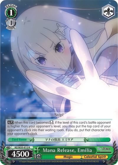 Mana Release, Emilia (Parallel Foil) - [Re:ZERO: The Frozen Bond] | Gear Gaming Fayetteville