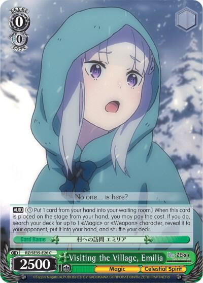 Visiting the Village, Emilia (Parallel Foil) - [Re:ZERO: The Frozen Bond] | Gear Gaming Fayetteville