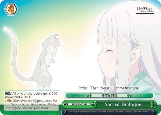 Sacred Dialogue (Parallel Foil) - [Re:ZERO: The Frozen Bond] | Gear Gaming Fayetteville