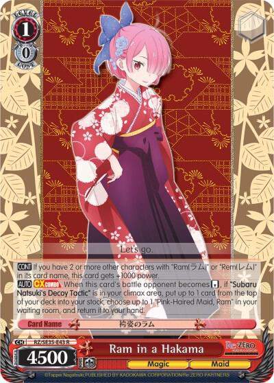 Ram in a Hakama (Parallel Foil) - [Re:ZERO: The Frozen Bond] | Gear Gaming Fayetteville