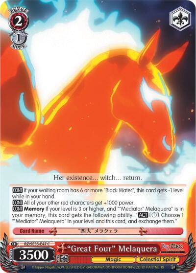 "Great Four" Melaquera (Parallel Foil) - [Re:ZERO: The Frozen Bond] | Gear Gaming Fayetteville