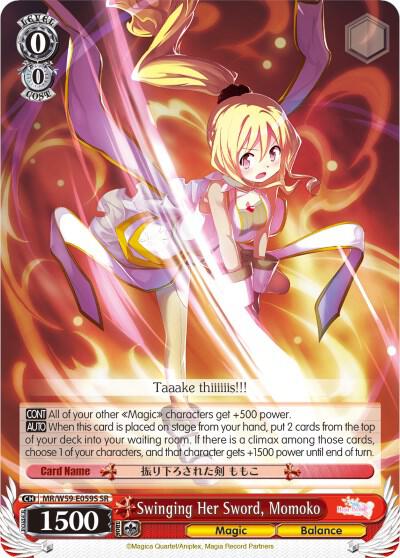 Swinging Her Sword, Momoko (SR) - [Magia Record: Puella Magi Madoka Magica [Side Story] (Mobile)] | Gear Gaming Fayetteville