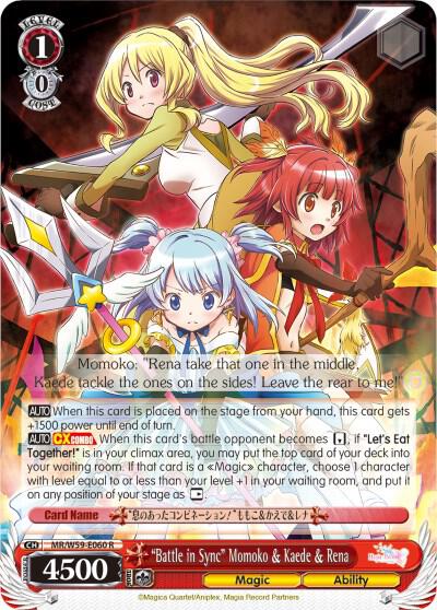 "Battle in Sync" Momoko & Kaede & Rena - [Magia Record: Puella Magi Madoka Magica [Side Story] (Mobile)] | Gear Gaming Fayetteville
