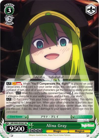 Alina Gray (SR) - [Magia Record: Puella Magi Madoka Magica [Side Story] (Anime)] | Gear Gaming Fayetteville