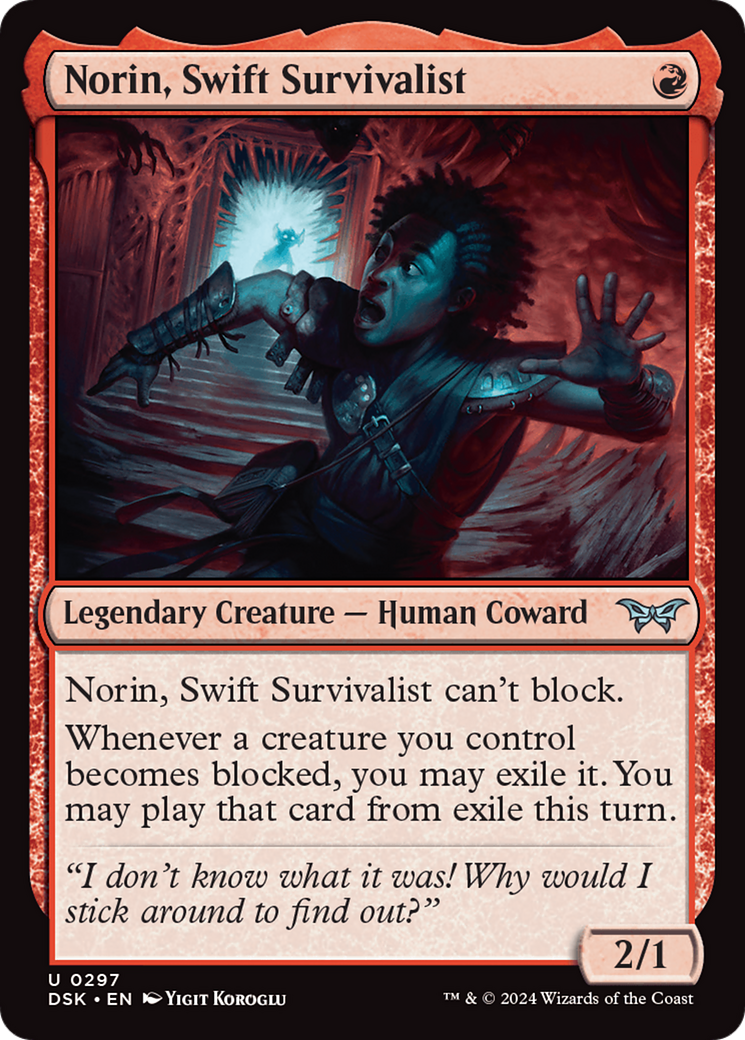 Norin, Swift Survivalist (0297) [Duskmourn: House of Horror] | Gear Gaming Fayetteville