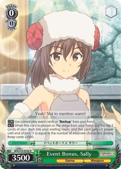 Event Bonus, Sally - [BOFURI: I Don't Want to Get Hurt, so I'll Max Out My Defense] | Gear Gaming Fayetteville