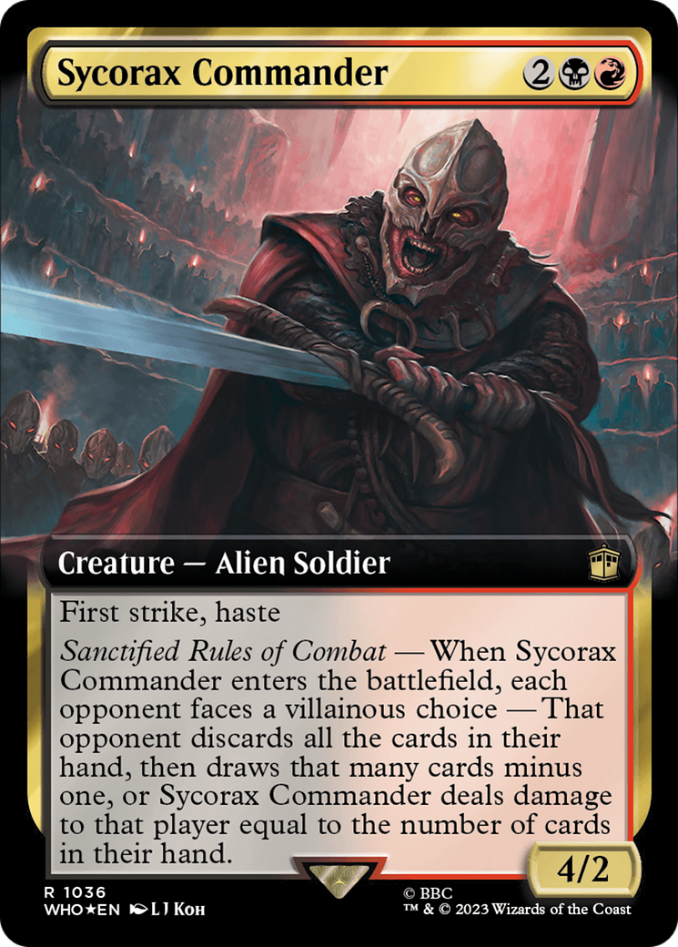 Sycorax Commander (Extended Art) (Surge Foil) [Doctor Who] | Gear Gaming Fayetteville