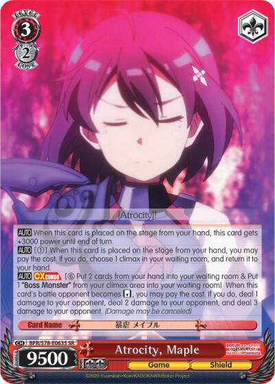 Atrocity, Maple (SR) - [BOFURI: I Don't Want to Get Hurt, so I'll Max Out My Defense] | Gear Gaming Fayetteville