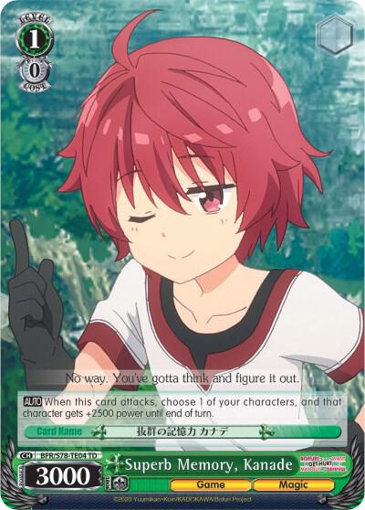 Superb Memory, Kanade - [BOFURI: I Don't Want to Get Hurt, so I'll Max Out My Defense] | Gear Gaming Fayetteville