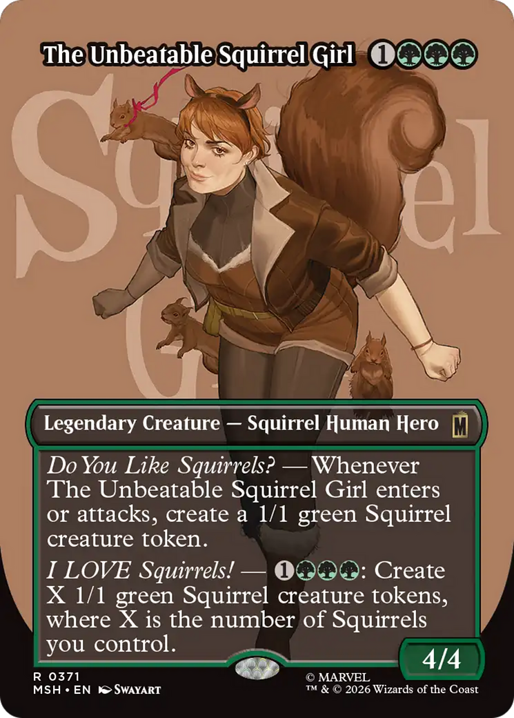 The Unbeatable Squirrel Girl (Borderless) [Marvel Super Heroes] | Gear Gaming Fayetteville