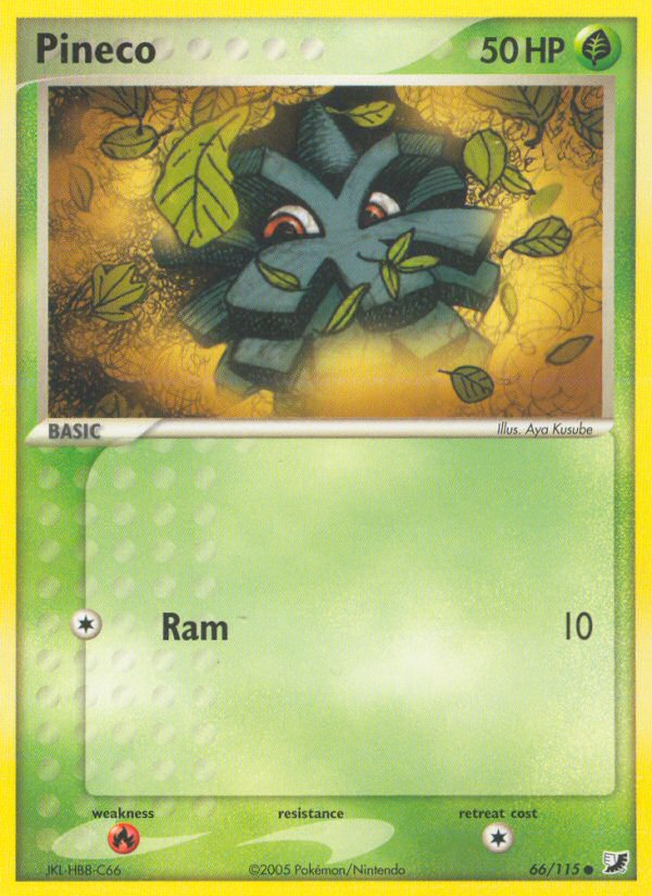 Pineco (66/115) [EX: Unseen Forces] | Gear Gaming Fayetteville