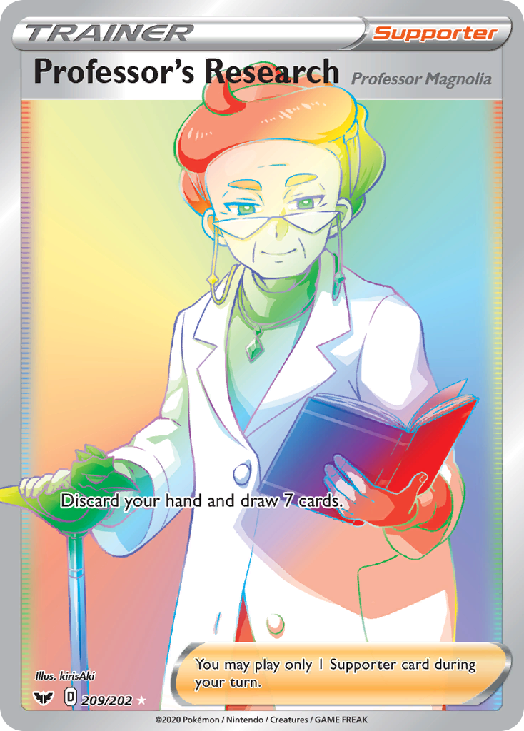 Professor's Research (209/202) [Sword & Shield: Base Set] | Gear Gaming Fayetteville