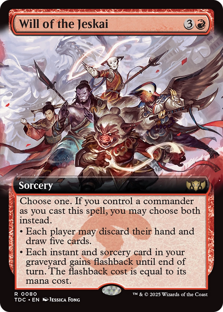 Will of the Jeskai (Extended Art) [Tarkir: Dragonstorm Commander] | Gear Gaming Fayetteville