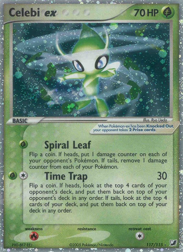 Celebi ex (117/115) [EX: Unseen Forces] | Gear Gaming Fayetteville