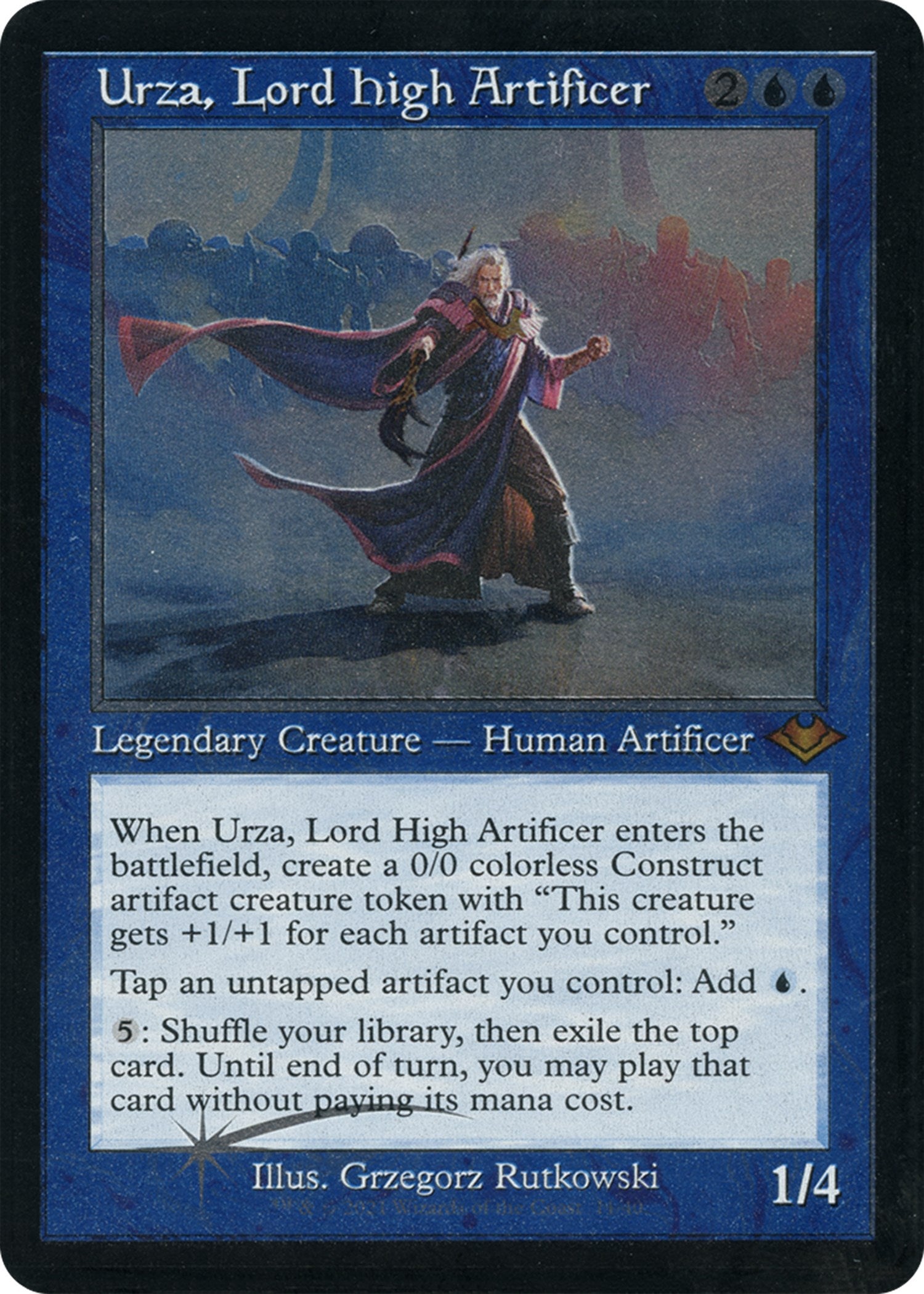 Urza, Lord High Artificer (Retro Foil Etched) [Modern Horizons] | Gear Gaming Fayetteville