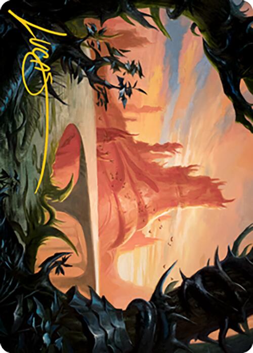 Slagwoods Bridge Art Card (Gold-Stamped Signature) [Modern Horizons 2 Art Series] | Gear Gaming Fayetteville