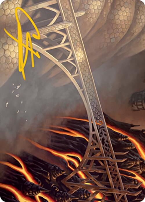 Rustvale Bridge Art Card (Gold-Stamped Signature) [Modern Horizons 2 Art Series] | Gear Gaming Fayetteville