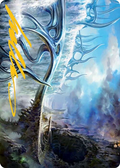Mistvault Bridge Art Card (Gold-Stamped Signature) [Modern Horizons 2 Art Series] | Gear Gaming Fayetteville