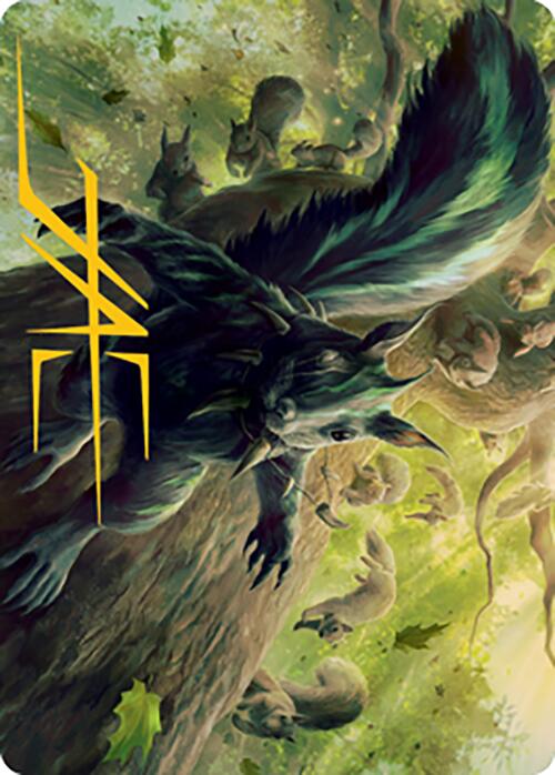 Chatterfang, Squirrel General Art Card (68) (Gold-Stamped Signature) [Modern Horizons 2 Art Series] | Gear Gaming Fayetteville