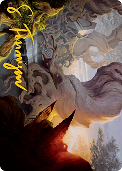 Yavimaya, Cradle of Growth Art Card (Gold-Stamped Signature) [Modern Horizons 2 Art Series] | Gear Gaming Fayetteville