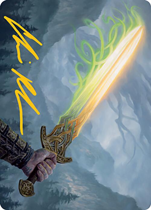 Sword of Hearth and Home Art Card (Gold-Stamped Signature) [Modern Horizons 2 Art Series] | Gear Gaming Fayetteville