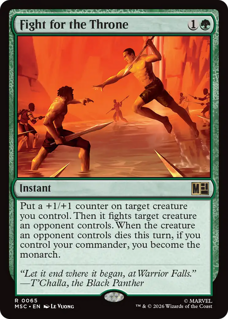 Fight for the Throne (Surge Foil) [Marvel Super Heroes Commander] | Gear Gaming Fayetteville