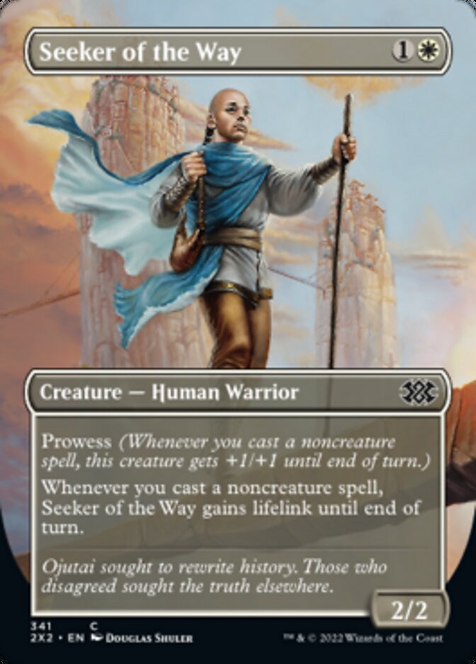 Seeker of the Way (Borderless Alternate Art) [Double Masters 2022] | Gear Gaming Fayetteville