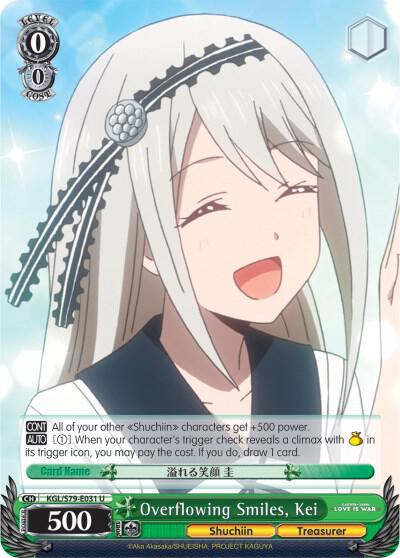 Overflowing Smiles, Kei - [Kaguya-sama: Love is War] | Gear Gaming Fayetteville