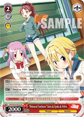 "Rehearsal Continues" Karin & Kyoko & Felicia - [Magia Record: Puella Magi Madoka Magica [Side Story] (Mobile)] | Gear Gaming Fayetteville