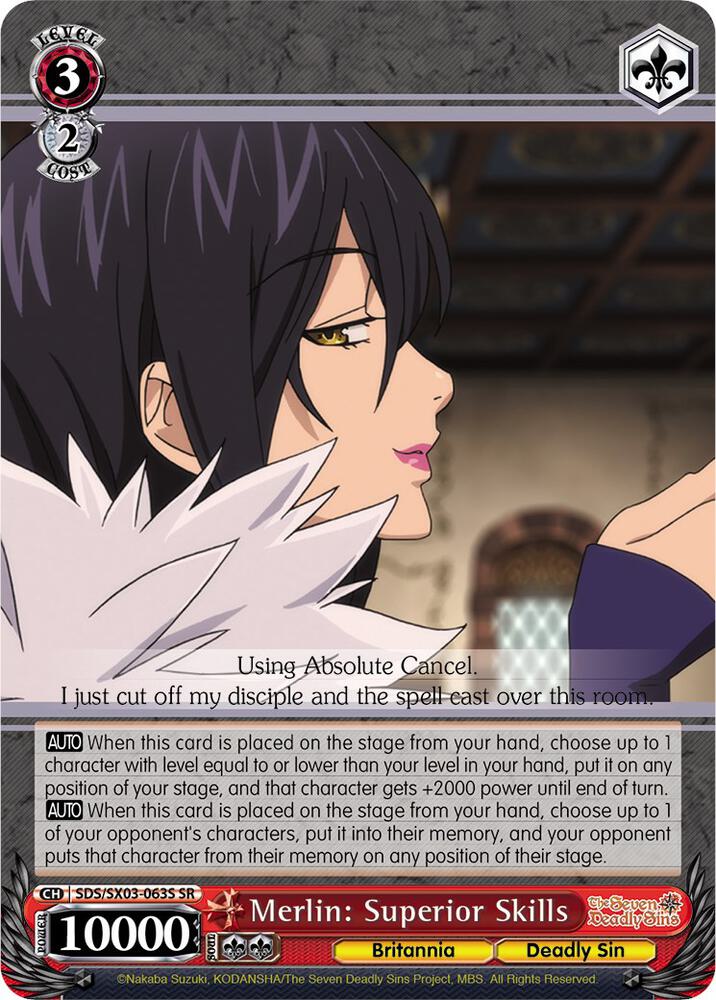 Merlin: Superior Skills (SR) - [The Seven Deadly Sins] | Gear Gaming Fayetteville