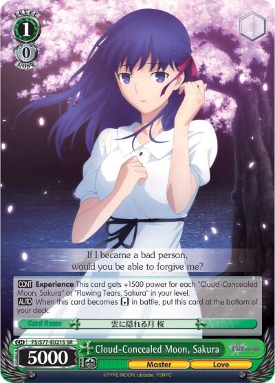 Cloud-Concealed Moon, Sakura (SR) - [Fate/stay night [Heaven’s Feel] Vol.2] | Gear Gaming Fayetteville