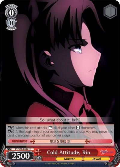 Cold Attitude, Rin - [Fate/stay night [Heaven’s Feel] Vol.2] | Gear Gaming Fayetteville