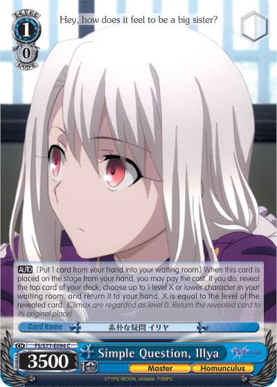 Simple Question, Illya - [Fate/stay night [Heaven’s Feel] Vol.2] | Gear Gaming Fayetteville