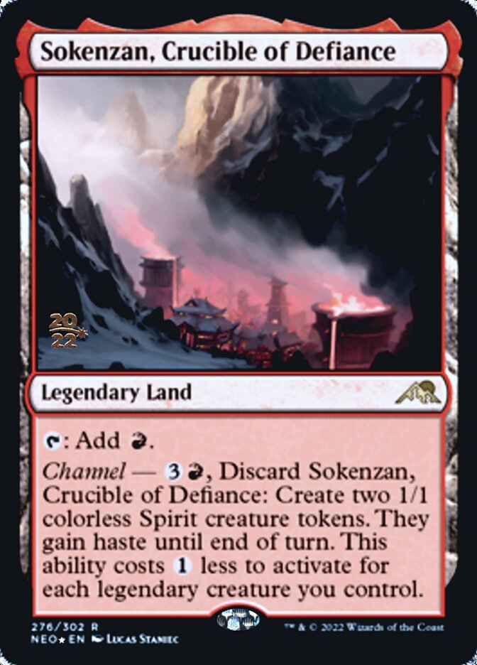 Sokenzan, Crucible of Defiance [Kamigawa: Neon Dynasty Prerelease Promos] | Gear Gaming Fayetteville