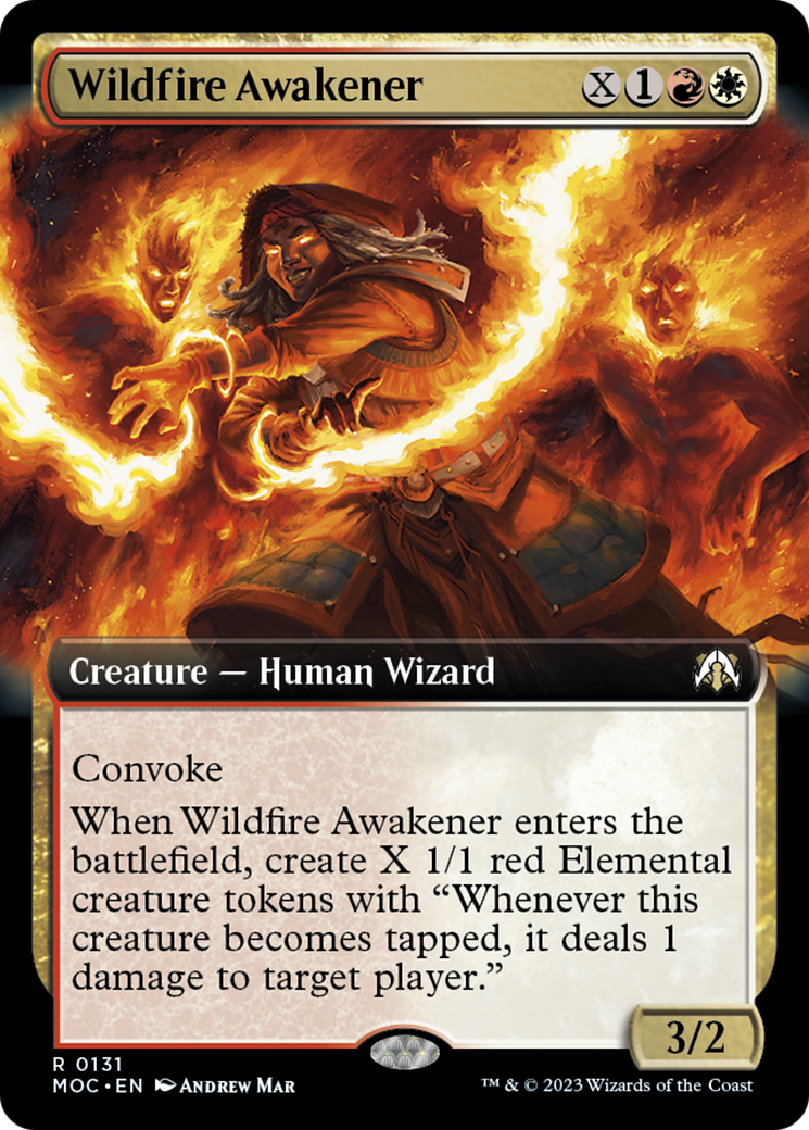 Wildfire Awakener (Extended Art) [March of the Machine Commander] | Gear Gaming Fayetteville