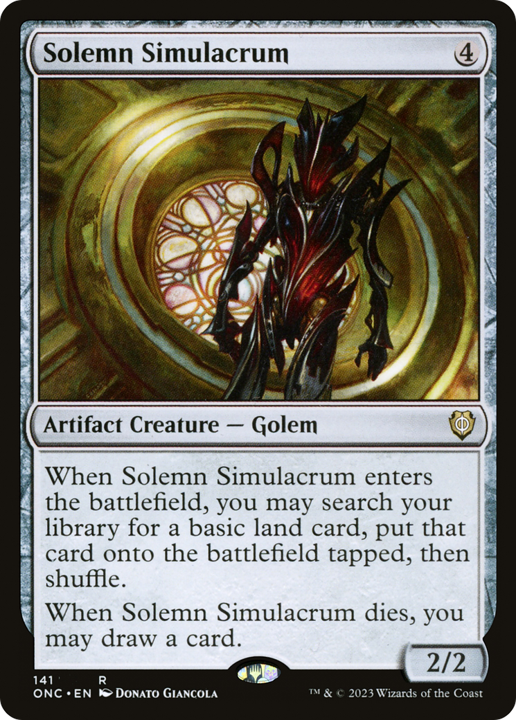 Solemn Simulacrum [Phyrexia: All Will Be One Commander] | Gear Gaming Fayetteville