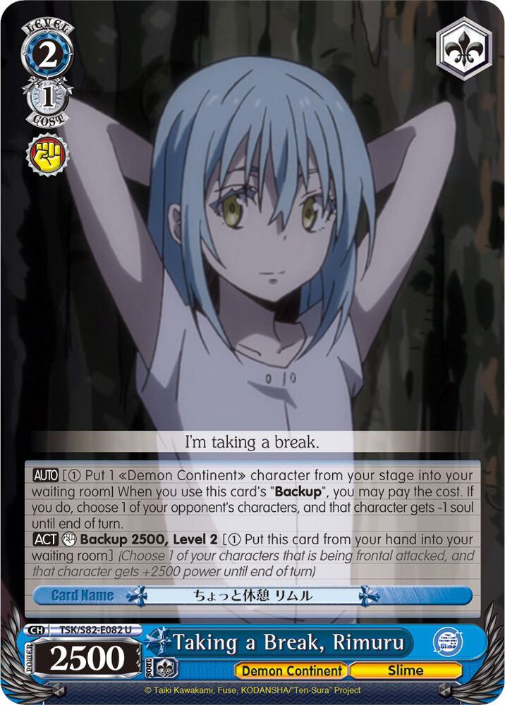 Taking a Break, Rimuru - [That Time I Got Reincarnated as a Slime Vol.2] | Gear Gaming Fayetteville
