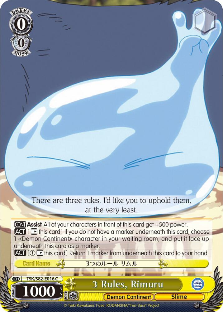 3 Rules, Rimuru - [That Time I Got Reincarnated as a Slime Vol.2] | Gear Gaming Fayetteville