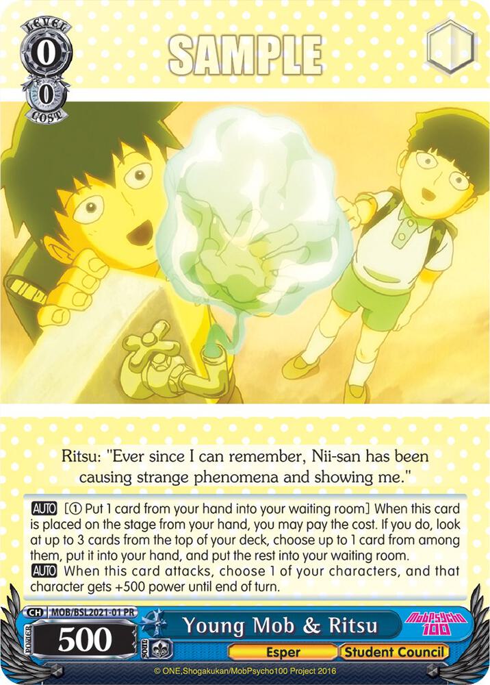 Young Mob & Ritsu - [Bushiroad Event Cards] | Gear Gaming Fayetteville
