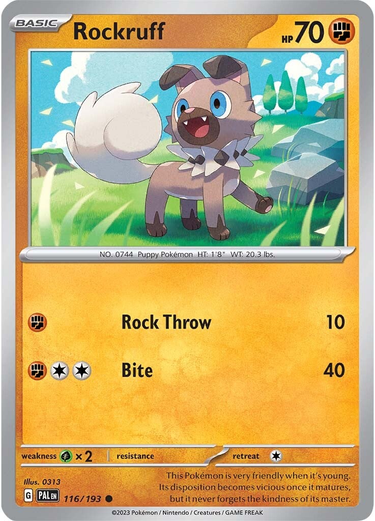 Rockruff (116/193) [Scarlet & Violet: Paldea Evolved] | Gear Gaming Fayetteville