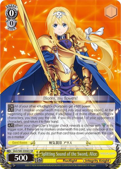 Splitting Sound of the Sword, Alice (SR) - [Sword Art Online -Alicization- Vol.2] | Gear Gaming Fayetteville