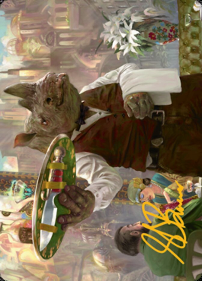 Killer Service Art Card (Gold-Stamped Signature) [Streets of New Capenna Art Series] | Gear Gaming Fayetteville